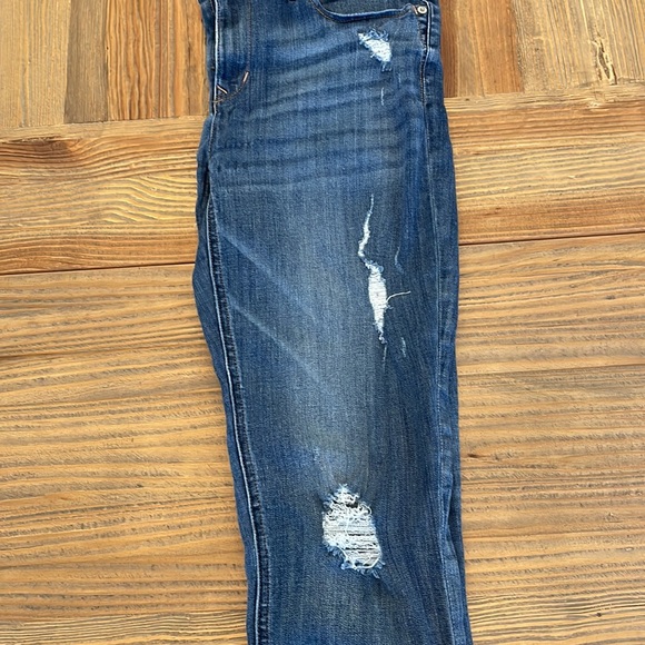 Express distressed crop/ankle distressed jeans size 12 - Picture 2 of 5